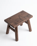 Walnut Wood Low Stool
