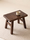 Walnut Wood Low Stool