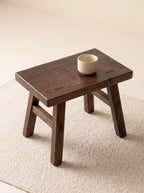 Walnut Wood Low Stool