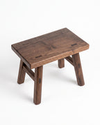 Walnut Wood Low Stool