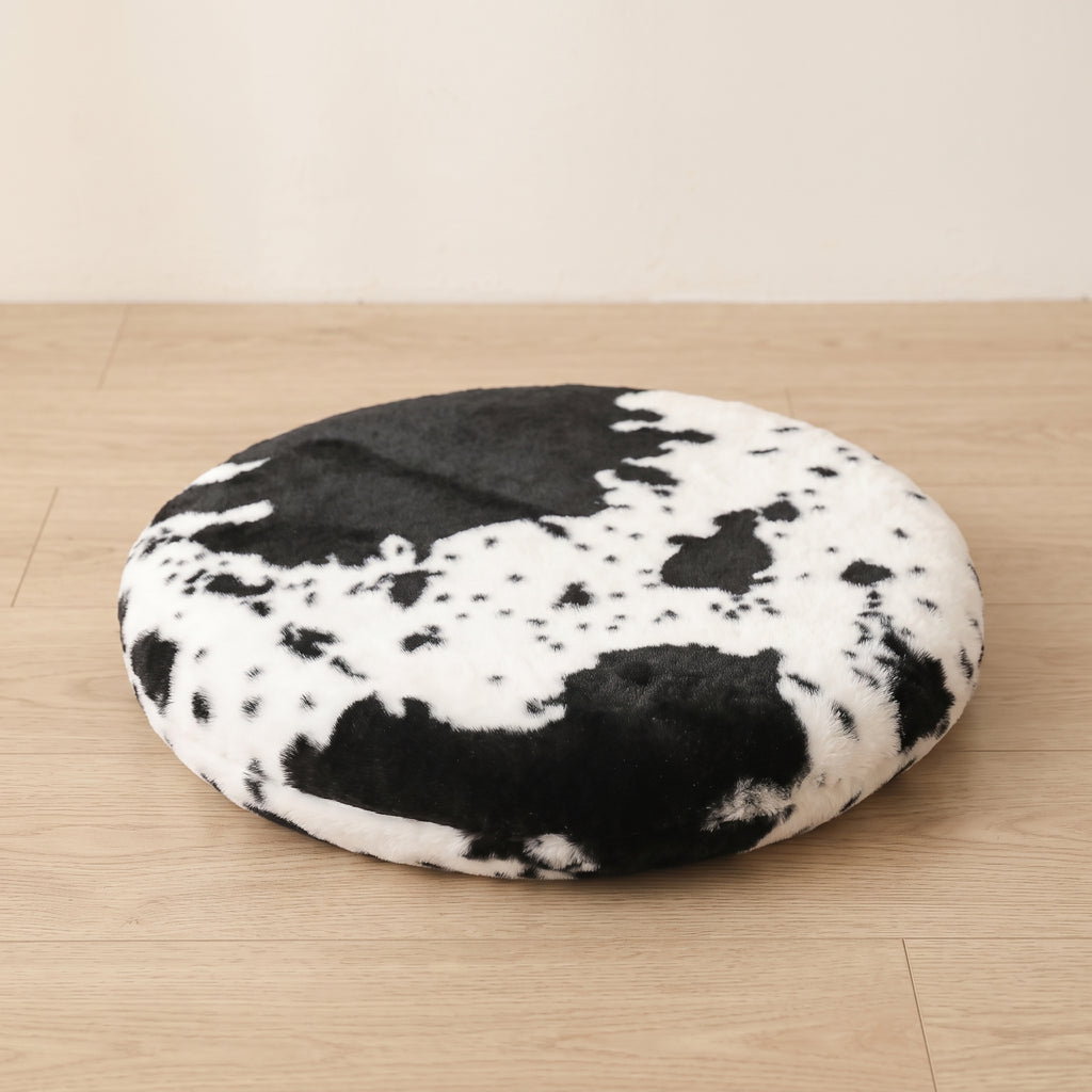 black-and-white cow Print Memory Foam Seat Cushion