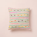 Multicolor Textured Stripe Throw Pillow