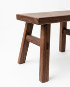 Walnut Wood Low Stool
