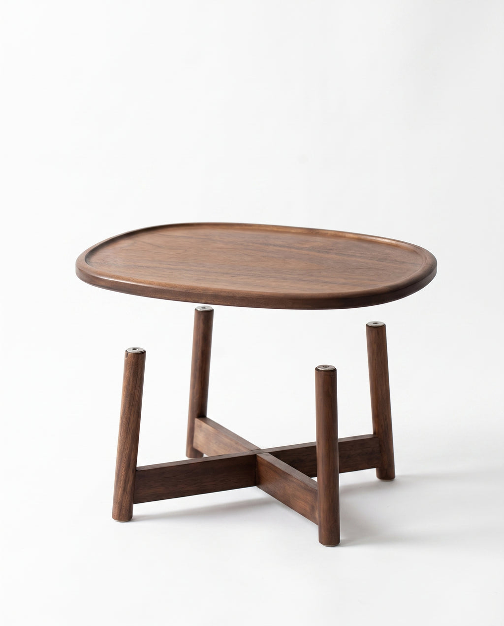 Oval Wooden Low Tea Table