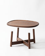 Oval Wooden Low Tea Table