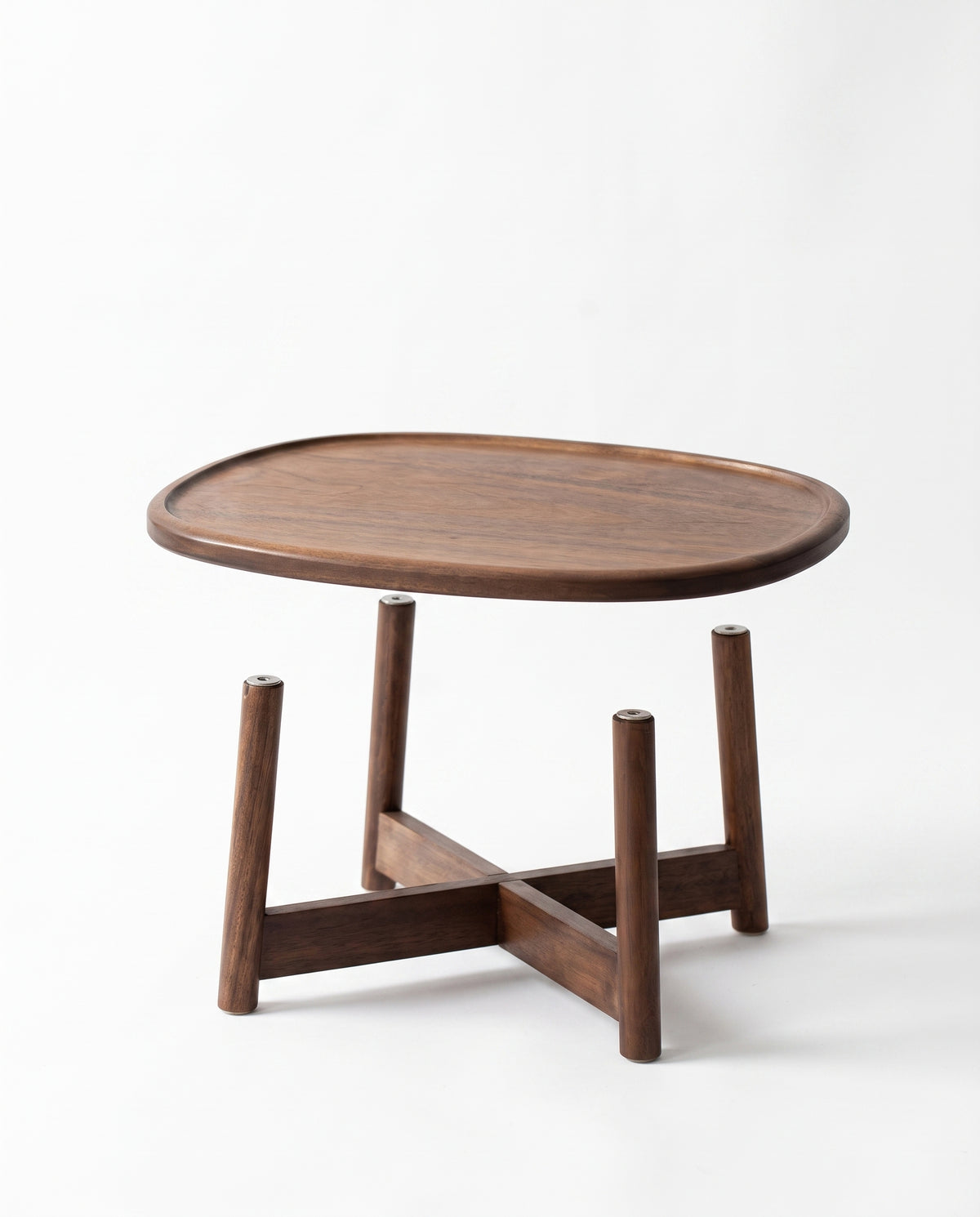 Oval Wooden Low Tea Table