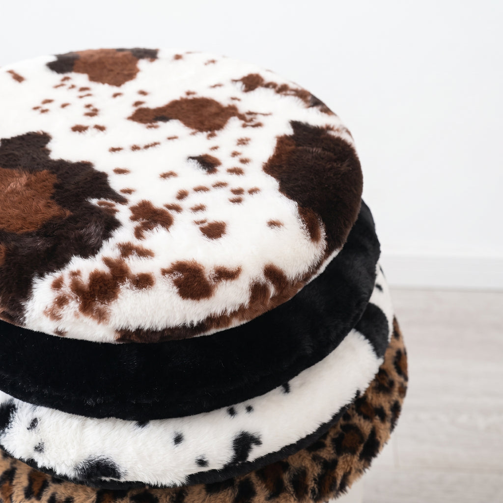 black-and-white cow Print Memory Foam Seat Cushion