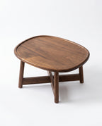 Oval Wooden Low Tea Table