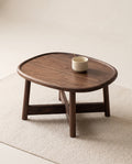 Oval Wooden Low Tea Table