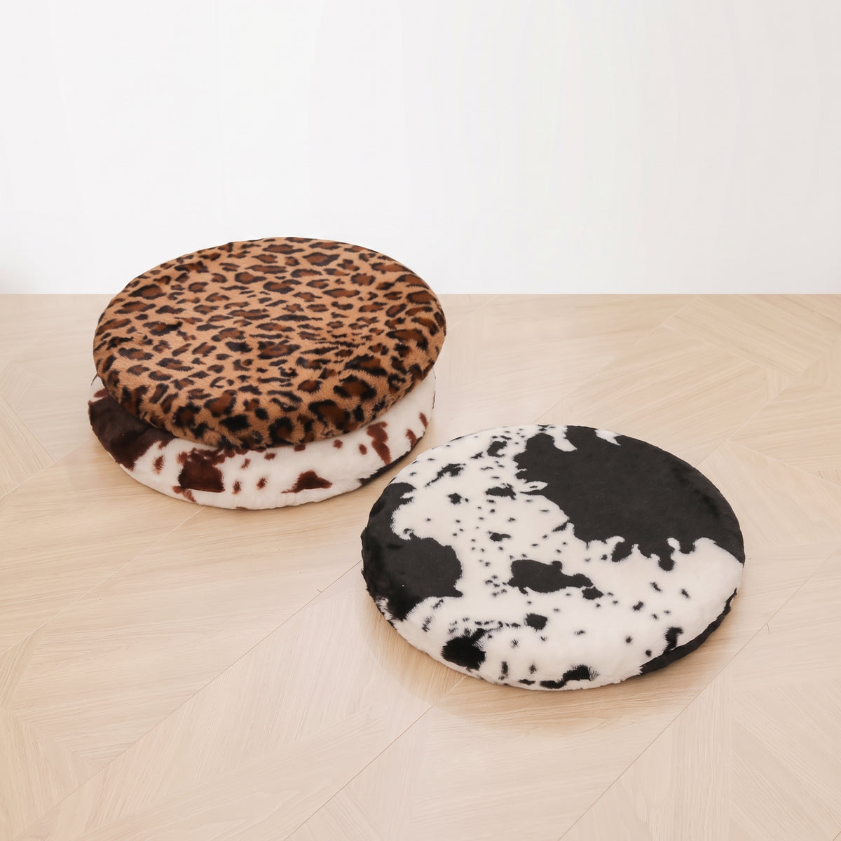 black-and-white cow Print Memory Foam Seat Cushion